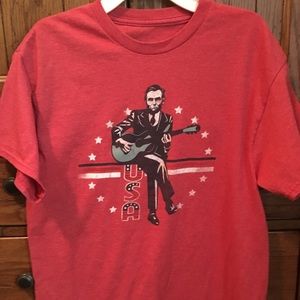 Red Abe Lincoln USA shirt
